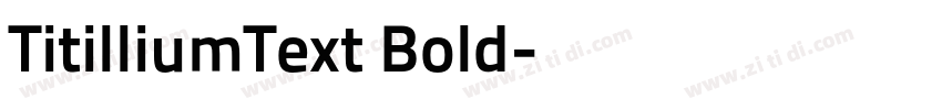 TitilliumText Bold字体转换